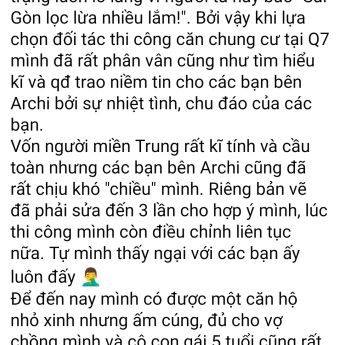 Khách hàng chị Lê Thanh - Chung cư Midtown Phú Mỹ Hưng