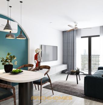 Căn hộ 2pn Vinhomes Grand Park quận 9 - Thiết kế cho thuê hiện đại