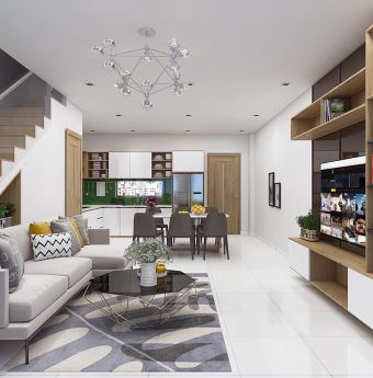 Nhà phố Sim City Q9 - phong cách hiện đại